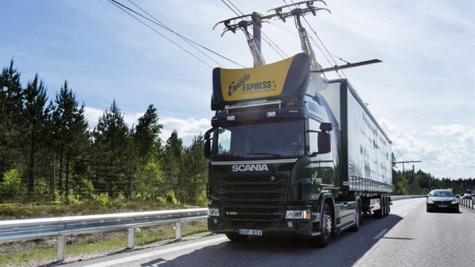 Scania welcomes plans to build electrified highway