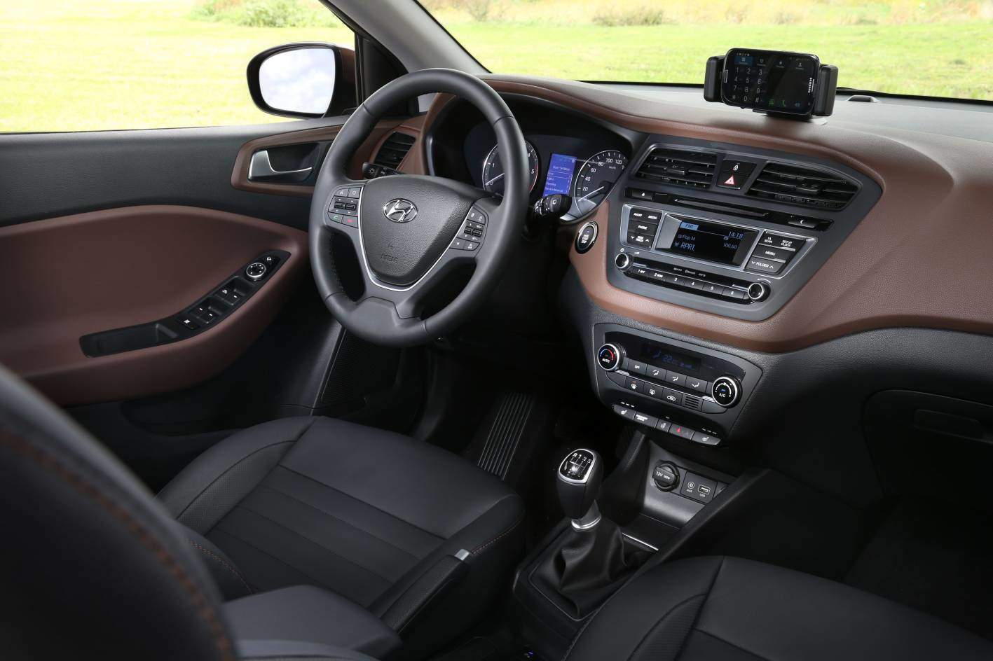 Hyundai i20 upgraded interior shown